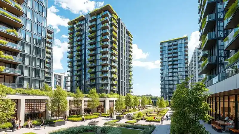 Apartments in Dubai Land Residence Complex
