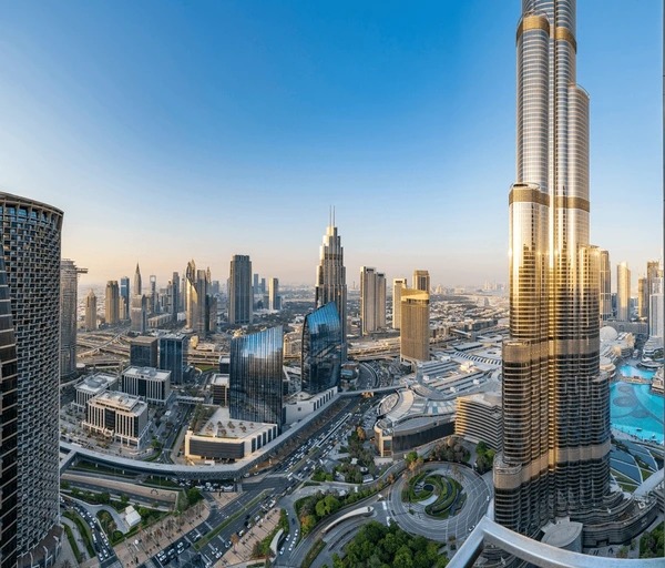 Modern skyline view of Downtown Dubai representing growth opportunities with a trusted Realestate agency in Dubai.